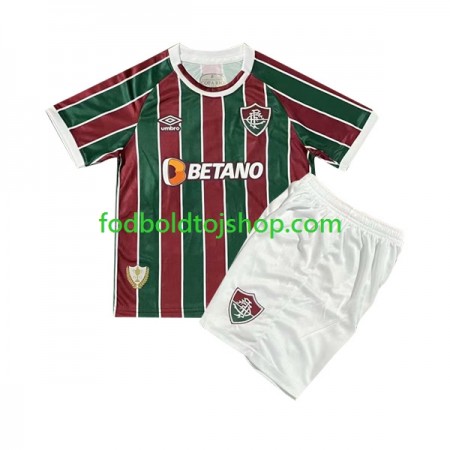 Fluminense Børn Hjemme Fodboldsæt 2023-24 S/S (+ Korte bukser)